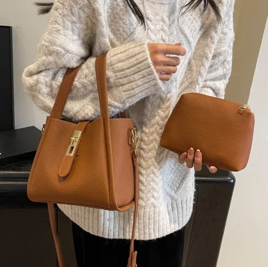 Vintage Charm Bucket Bag