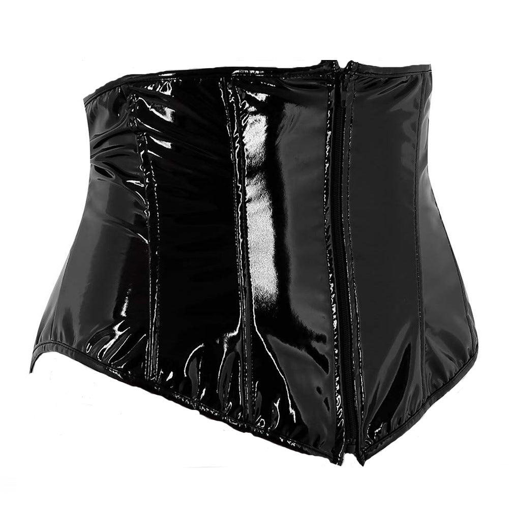 Sleek PU Leather Curve Enhancer